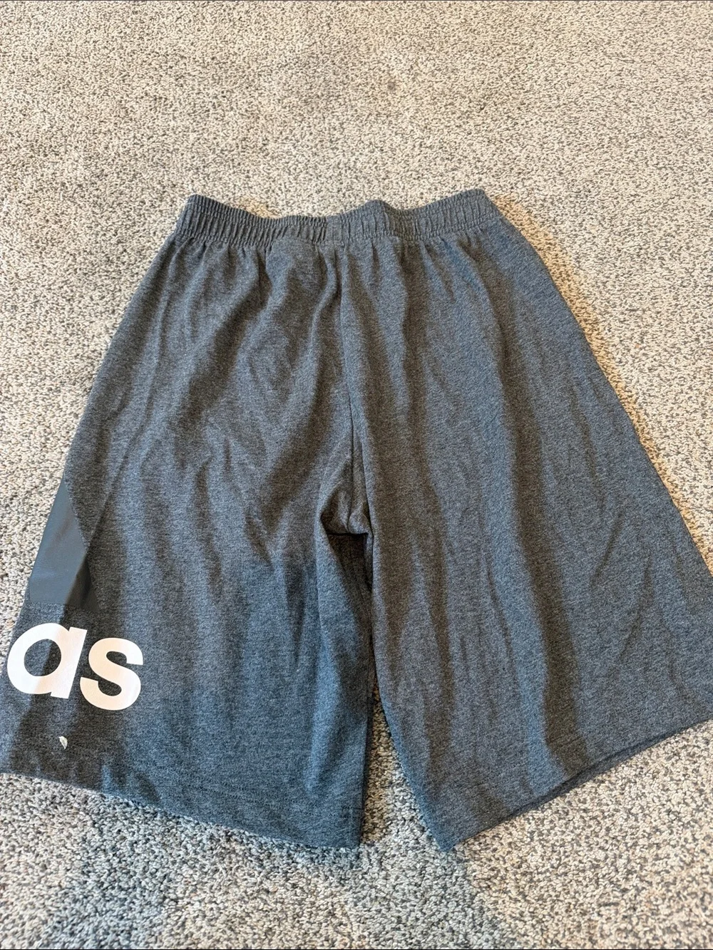 adidas Men's Dark Gray Athletic Shorts with Logo